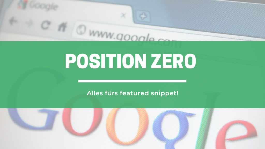 position zero featured snippet