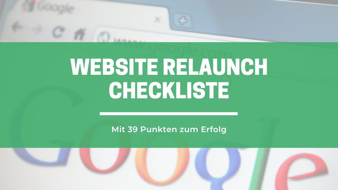 Website Relaunch Checkliste mit 39 Punkten - Onlineseitig.de